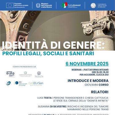 Webinar Identità Genere 6 Novembre